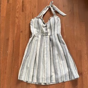 Halter linen dress